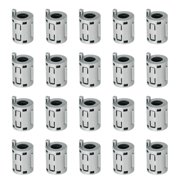 Uxcell 20Pcs Ferrite Filter Ring Core RFI EMI Noise Suppression Cable Clip ID 7mm 0.28 inch with Ears for Electronic Devices Industry Grey