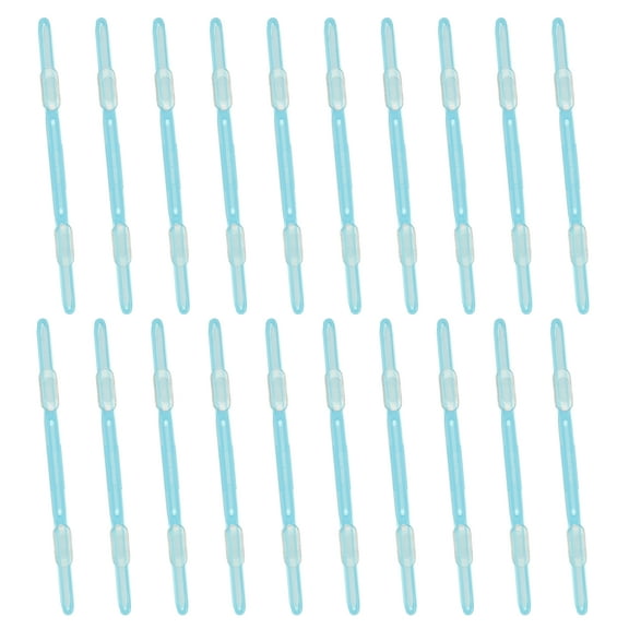 Uxcell 20 Pcs Loose-Leaf Paper Binding Clamps, Blue Plastic Paper Organizers Notebook Fasteners Reusable Prong Binder Clip for Home Office File Report Chart Documents