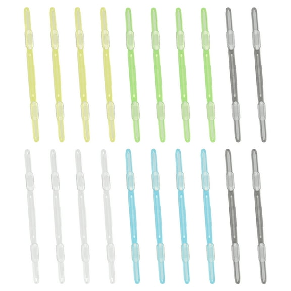 Uxcell 20 Pcs Loose-Leaf Paper Binding Clamps, Multicolor 1 Plastic Paper Organizers Notebook Fasteners Reusable Prong Binder Clip for Home Office File Report Chart Documents