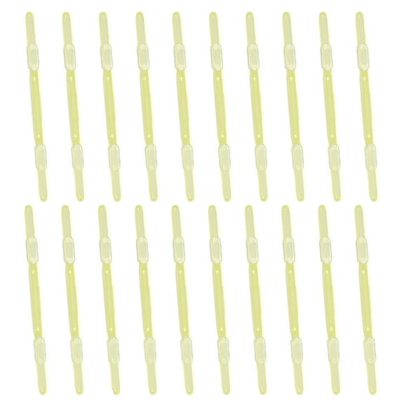 Uxcell 20 Pcs Loose-Leaf Paper Binding Clamps, Yellow Plastic Paper Organizers Notebook Fasteners Reusable Prong Binder Clip for Home Office File Report Chart Documents