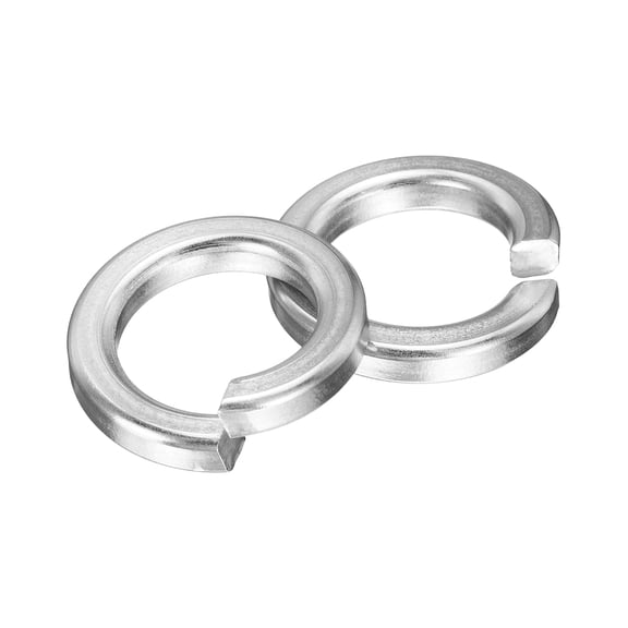 Uxcell 20 Pcs M14 Split Lock Washer, Spring Lock Washer 304 Stainless Steel Split Locking Ring Bright Dip for Screws Bolts Furniture Home Applications, Silver