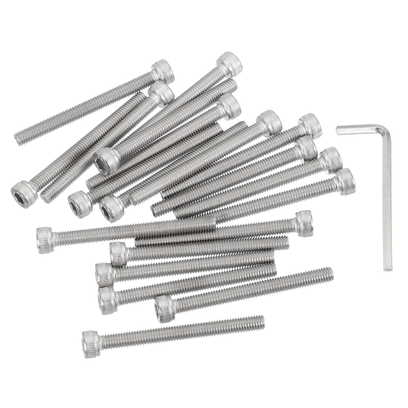 2 Stuks M5 X 50 Mm Roestvrijstalen 304 Dubbelzijdige Tapeinden – Zeskantige Middenstuk, Voor Industriële Montage, Mechanica En Pijpleidingen