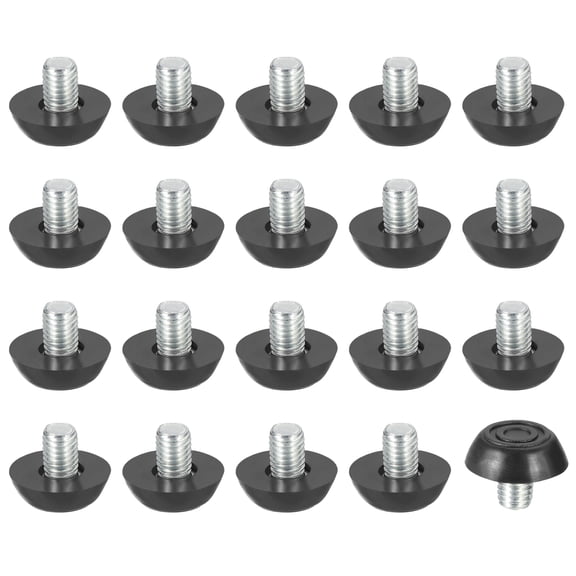Uxcell 20 Pcs M8x10mm Thread Adjustable Furniture Levelers Table Feet Screw on