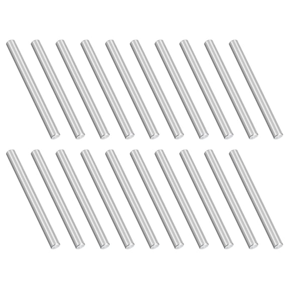 Uxcell 20 Pcs Marine Grade 316 Stainless Steel Dowel Pins 4mm x 50mm Round Metal Rods