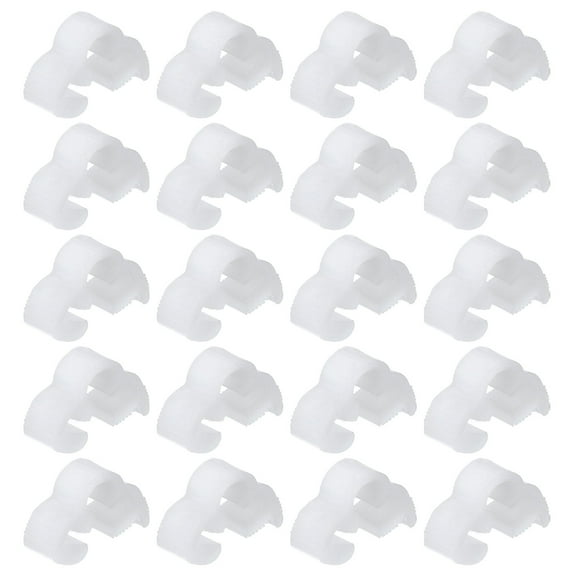 Uxcell 20 Pcs Plastic Hose Clamps, 5/32 Inch Heavy Duty Speedy Double Snap Grip Ratcheting Adjustable Clamp