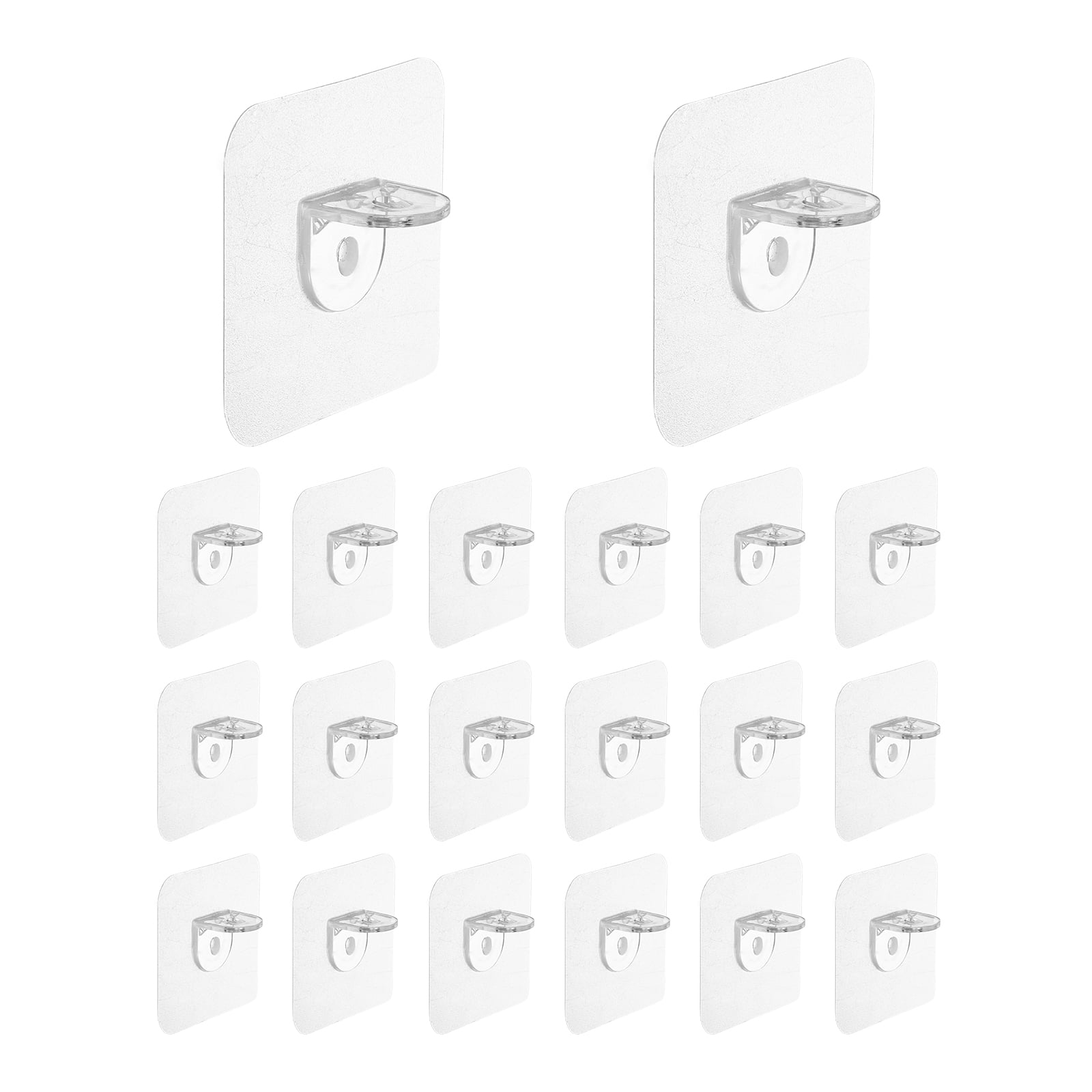 Uxcell 20 Pcs Plastic Shelf Support Peg, Punch Free Self Adhesive ...