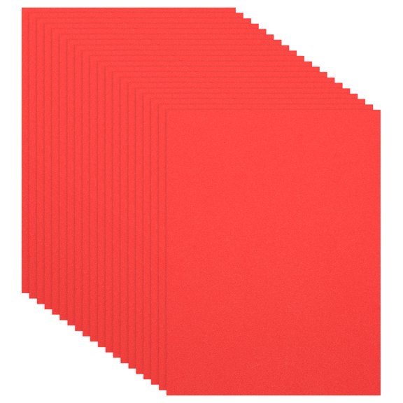 Uxcell 20 Pcs Red EVA Foam Sheets, 11.8 x 7.87 Inches 1mm Thick Foam Sheets for Crafts