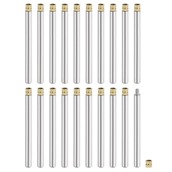 20 Pack Sign Standoff Screws, M3 x 6mm x 55mm Metal Wall Standoff Mounts Hardware