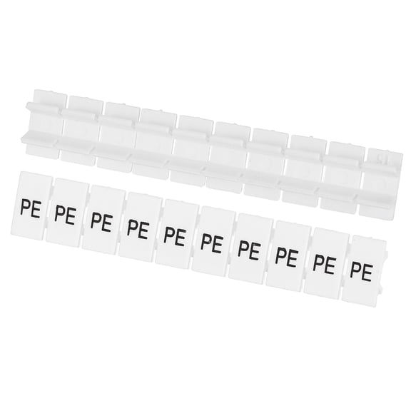 Uxcell 20PcsTerminalMarkerStrip,ZB6TerminalBlocksMarkingLabels PE