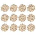 thumbnail image 1 of Uxcell 20 Pcs Wicker Rattan Balls Decorative Balls 1.18" for Vase Fillers Wedding Party Natural Color, 1 of 5