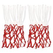 Uxcell 20" Polyester Heavy Type Basketball Hoop Rim Net Replacement, White Red 2 Pack