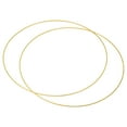 thumbnail image 1 of Uxcell 20" Round Metal Floral Hoop Frame Macrame Ring Wreath for Wedding Geometric Decor Party Gold Tone 2 Pack, 1 of 5