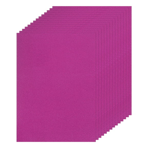 Uxcell 20 Sheet A4 Glitter Rose Red Card Stock, 8"x11", Shimmer Paper, 250gsm for DIY Crafts
