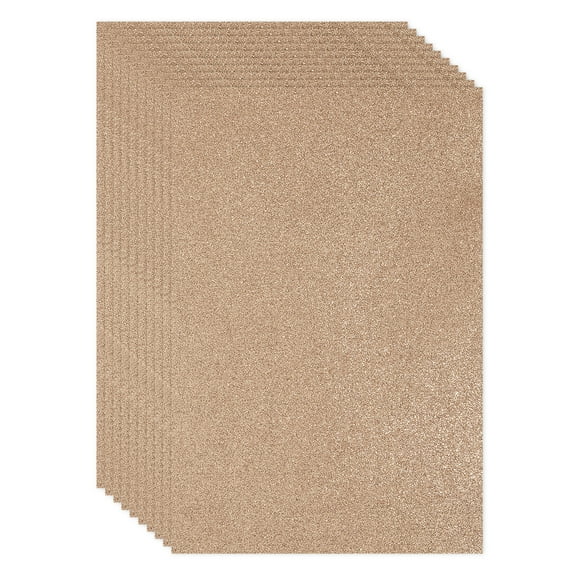 Uxcell 20 Sheets 2mm Glitter Foam Sheet, 16" x 12" White Sparkle EVA Paper
