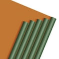 thumbnail image 1 of Uxcell 20 Sheets Flower Wrapping Paper, 21.5" x 21.5" Waterproof Floral Bouquet Wrapping Papers Florist Supplies for Wedding Party Gift Packaging DIY Crafts, Dark Green/Dark Orange, 1 of 7