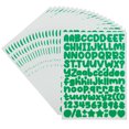 thumbnail image 1 of Uxcell 20 Sheets Letter Stickers 1/2 inch Small Vinyl Letter Number Stickers for Scrapbooking Bottle Classroom Decor Dark Green, 1 of 6