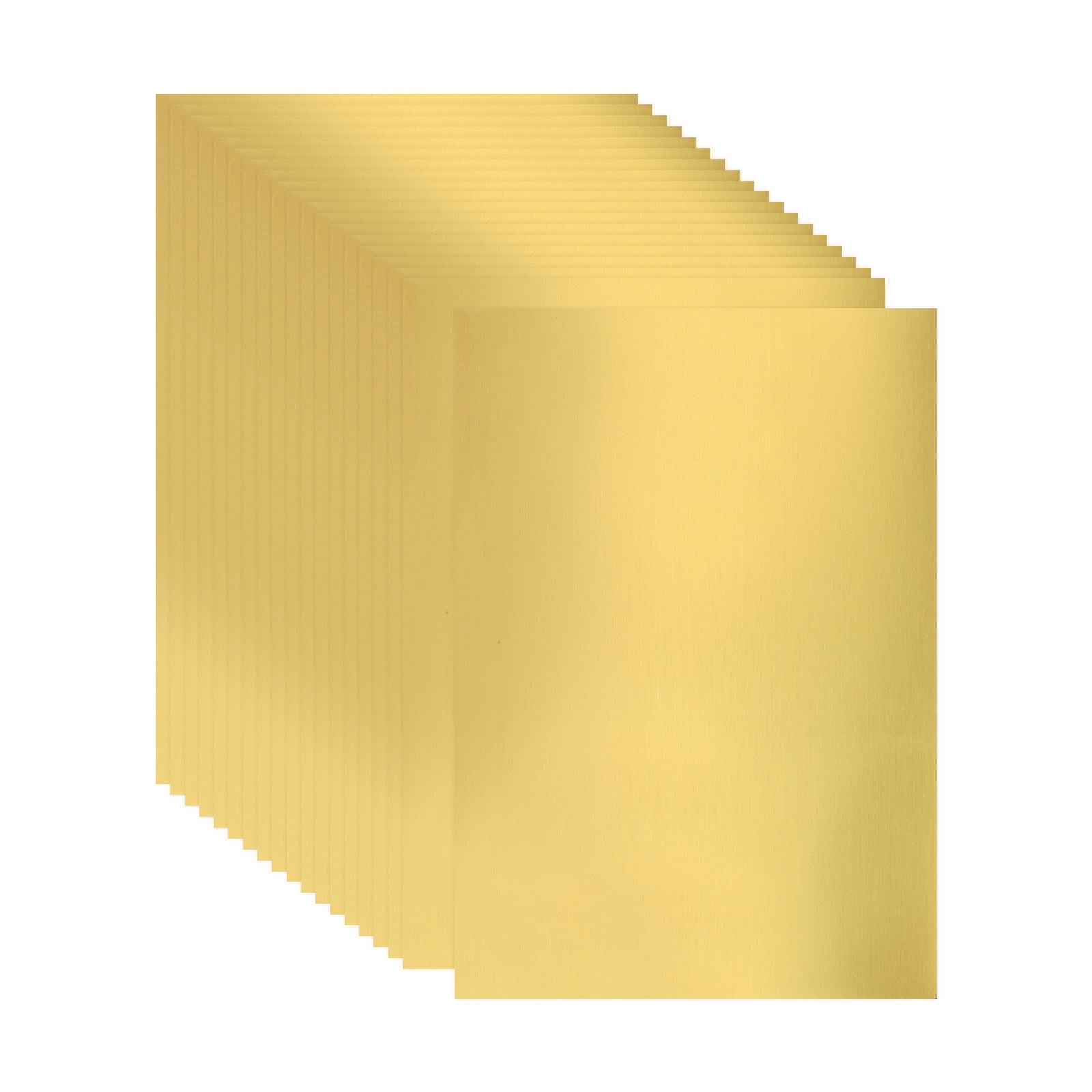 Uxcell 20 Sheets Metallic Foil Paper, A4 Thick 250gsm Cardstock Foil 8.3" x 11.7" Shiny Mirror Glitter Paper Sheets for Crafts Scrapbooks Cards Party Decorations, Matte Gold