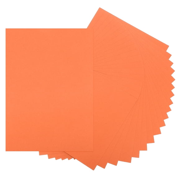 Uxcell 20 Sheets Orange Cardstock Printer Paper 8.5" x 11" A4 Thick Paper Sheet 250gsm/170lb Bulk Card Stock for Printer DIY Scrapbook Menus Cards