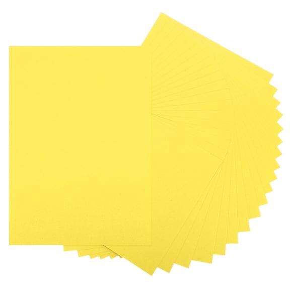 Uxcell 20 Sheets Yellow Cardstock Printer Paper 8.5" x 11" A4 Thick Paper Sheet 250gsm/170lb Bulk Card Stock for Printer DIY Scrapbook Menus Cards