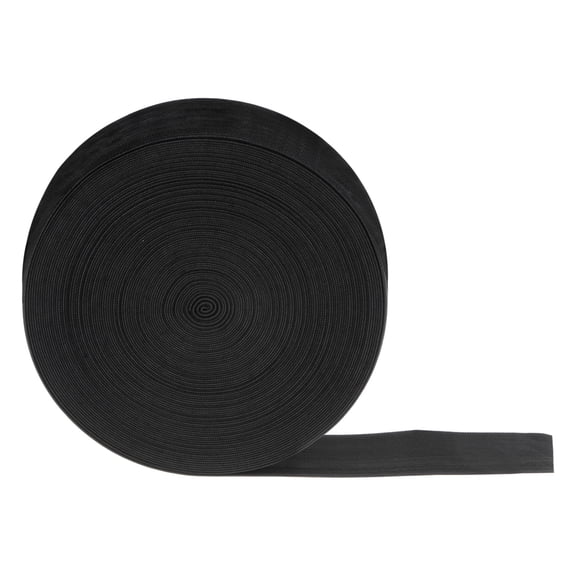 Uxcell 20 Yards Sewing Elastic Bands 2 Inch 50mm Width Flat Knit Stretch Elastic Cord for DIY Projects Crafts, Black