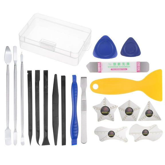 Uxcell 20 in 1 Electronics Repair Tool Kit, Metal Pry Bar Set for Screen