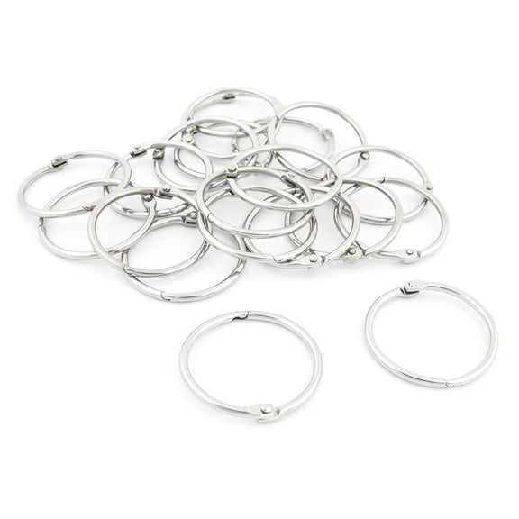 Uxcell 20 x 1.5" Inner Dia Looseleaf Bundle Binder Rings for apbooking Book
