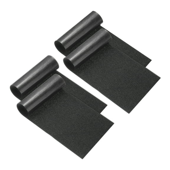 Uxcell 20 x 3" Twill Fabric Patches, 4 Pcs Iron-on Patches Clothing Repair Patch Craft for Jacket Clothes, Black