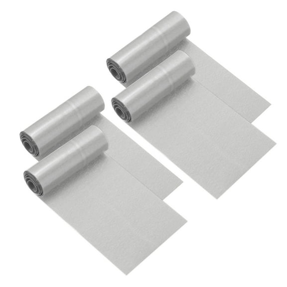 Uxcell 20 x 3" Twill Fabric Patches, 4 Pcs Iron-on Patches Clothing Repair Patch Craft for Jacket Clothes, Grey