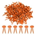 thumbnail image 1 of Uxcell 200 PCS Paper Brass Fasteners Split Pins Pastel Mini Metal Brads, Orange, 8 x 15 mm, 1 of 7