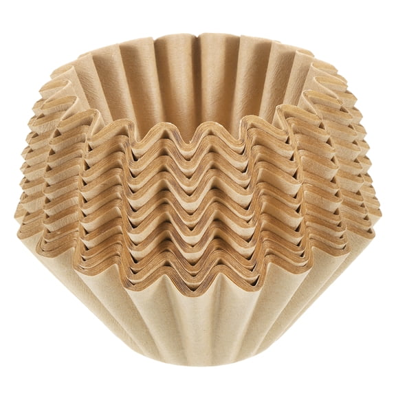 Uxcell 200 Pack Coffee Filters, 55mm Disposable Basket Paper Filter Natural for Cake Cup Home Office Use Coffee Maker