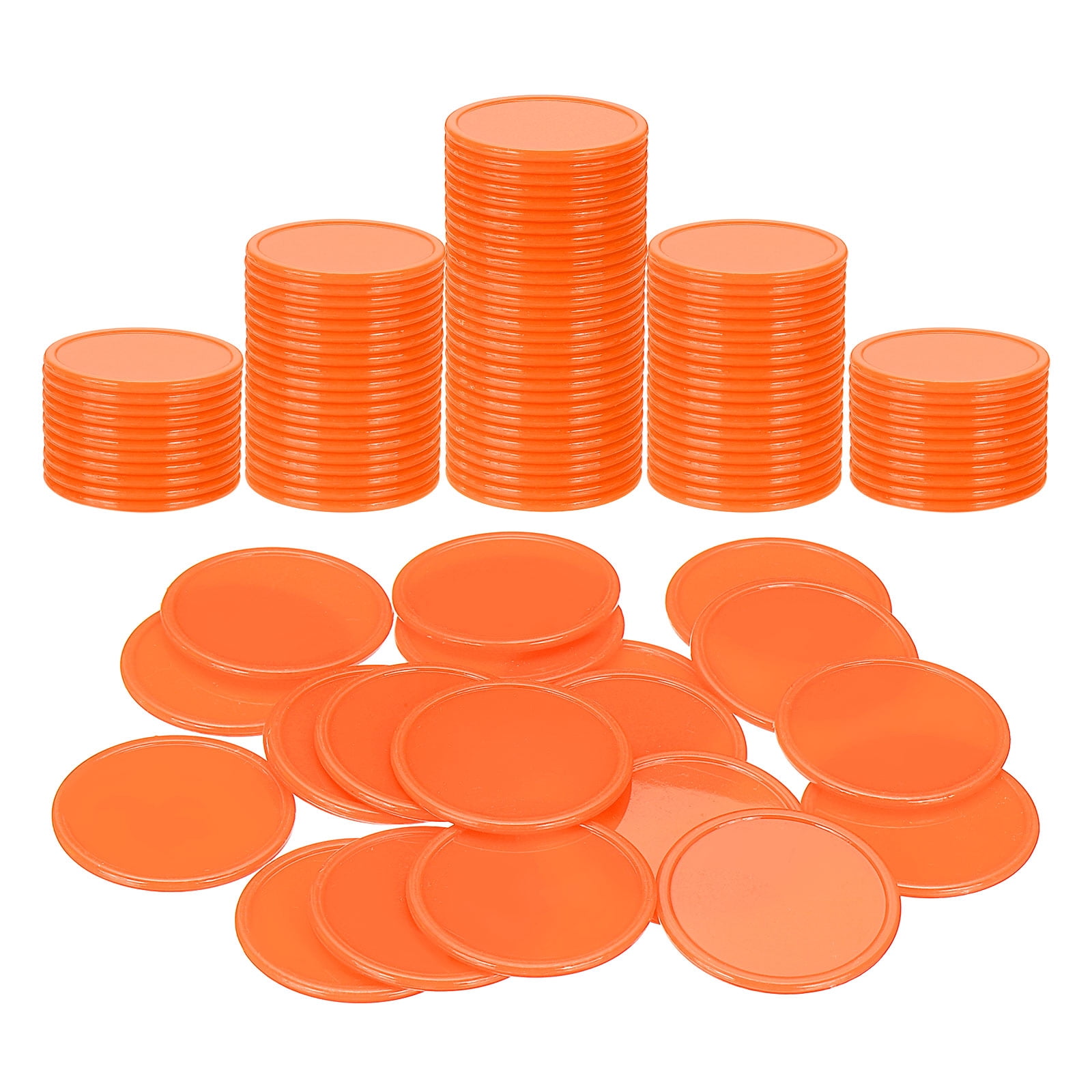 Tokens Math Material Uxcell 200 Pack Plastic Poker Chips, 1.5 Inch Learning Counters ...