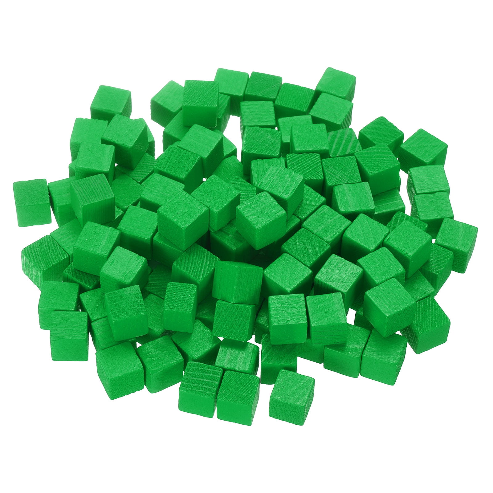 Uxcell 200 Pack Wood Blocks for Crafts, 1cm Unfinished Wood Cube Solid ...