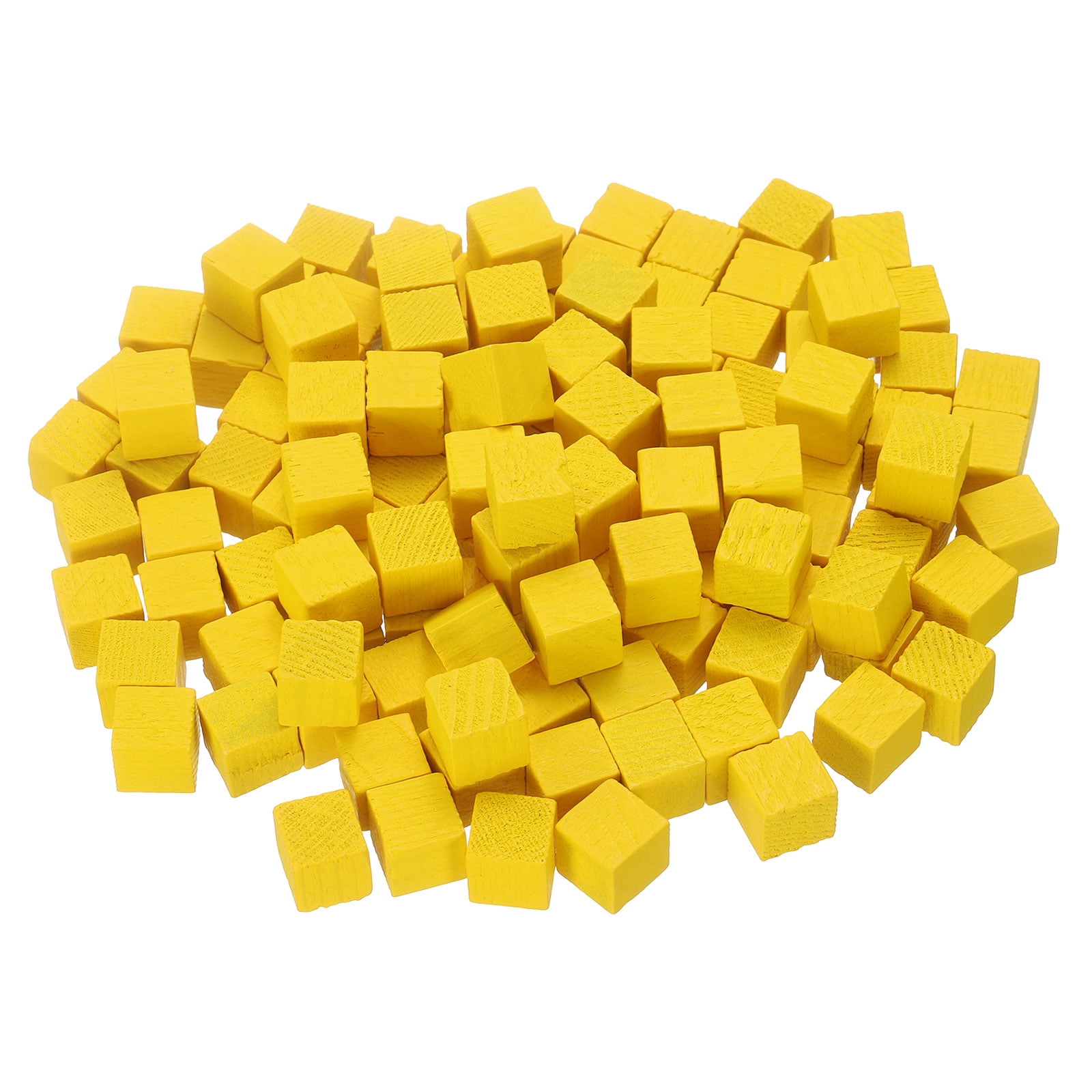 Uxcell 200 Pack Wood Blocks for Crafts, 1cm Unfinished Wood Cube Solid ...