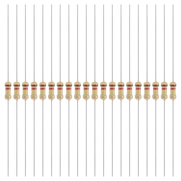 Uxcell 200 Pcs 1/4W (0.25 Watts) 120k Ohm 5% Carbon Film Resistor, Carbon Film Single Fixed Resistor Great for DIY Electronic