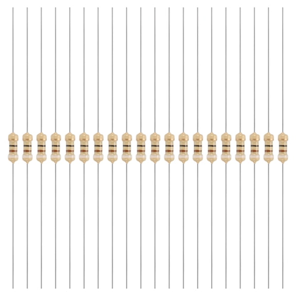 Uxcell 200 Pcs 1/4W (0.25 Watts) 91 Ohm ±5% Carbon Film Resistor, Carbon Film Single Fixed Resistor Great for DIY Electronic