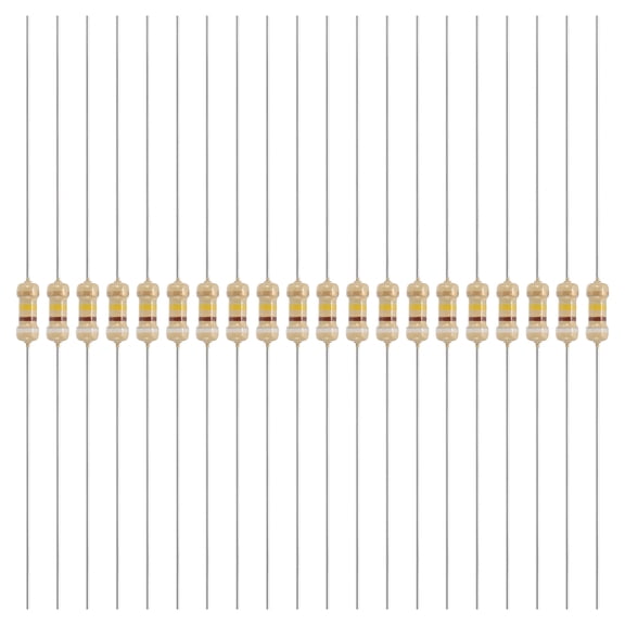 Uxcell 200 Pcs 1/4W (0.25 Watts) 910k Ohm ±5% Carbon Film Resistor, Carbon Film Single Fixed Resistor Great for DIY Electronic