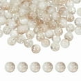 thumbnail image 1 of Uxcell 100 Pcs Crackle Glass Beads for Jewelry Making 10mm Round Beads Khaki, 1 of 7