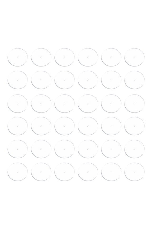 200 Pcs 12 mm Silicone Earring Back Stoppers Clear Disc Pads
