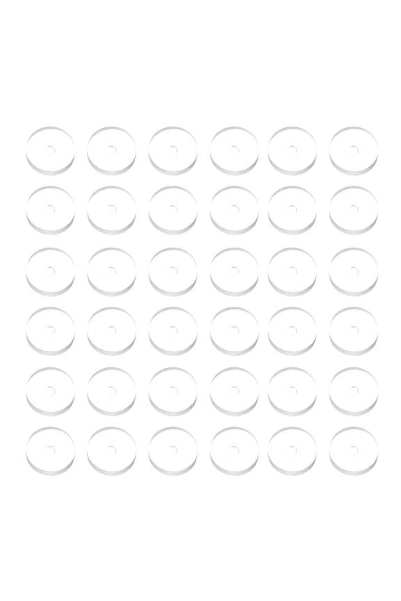 200 Pcs 5 mm Silicone Earring Back Stoppers Clear Disc Pads