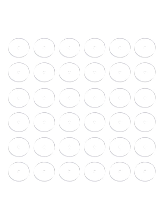 200 Pcs 7 mm Silicone Earring Back Stoppers Clear Disc Pads