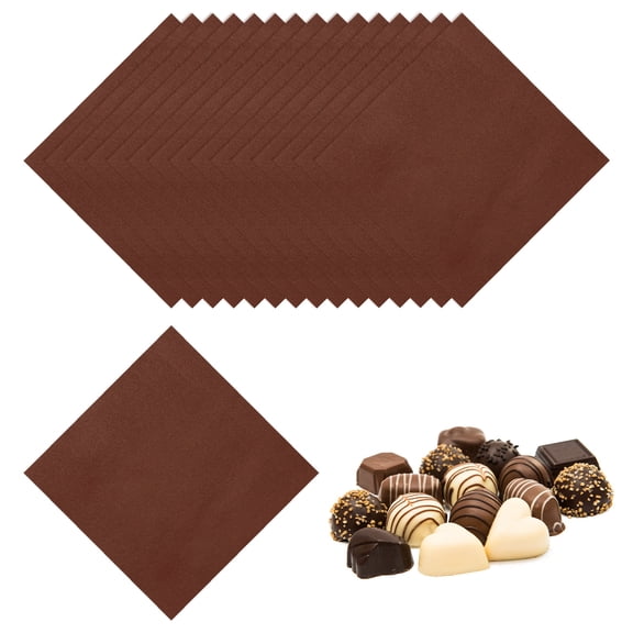 Uxcell 200 Pcs Candy Foil Wrappers, 7.87 x 7.87 Inch Aluminium Foil Chocolate Bar Square Wrappers for Tea Brownies DIY Packaging Wedding Party Decoration, Brown (Orange Peel)