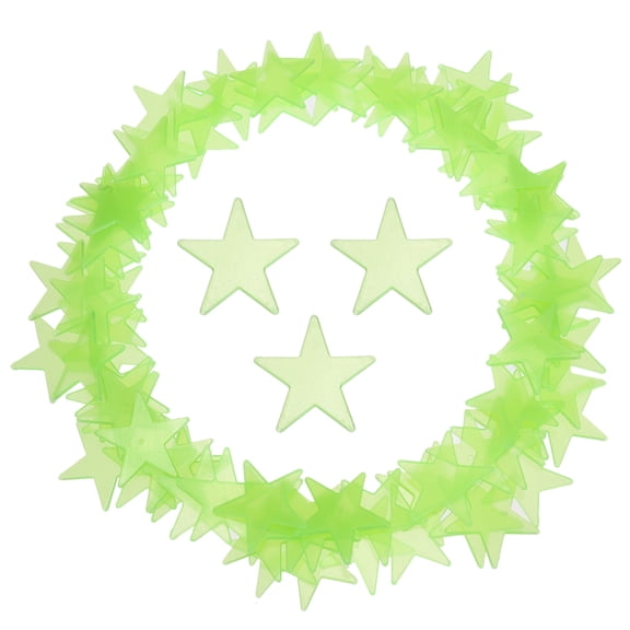 Uxcell 200Pcs Glow in the Dark Stars Stickers for Ceiling Luminous Wall Decals for Bedroom Wall Decor 1.5x1.5" Green