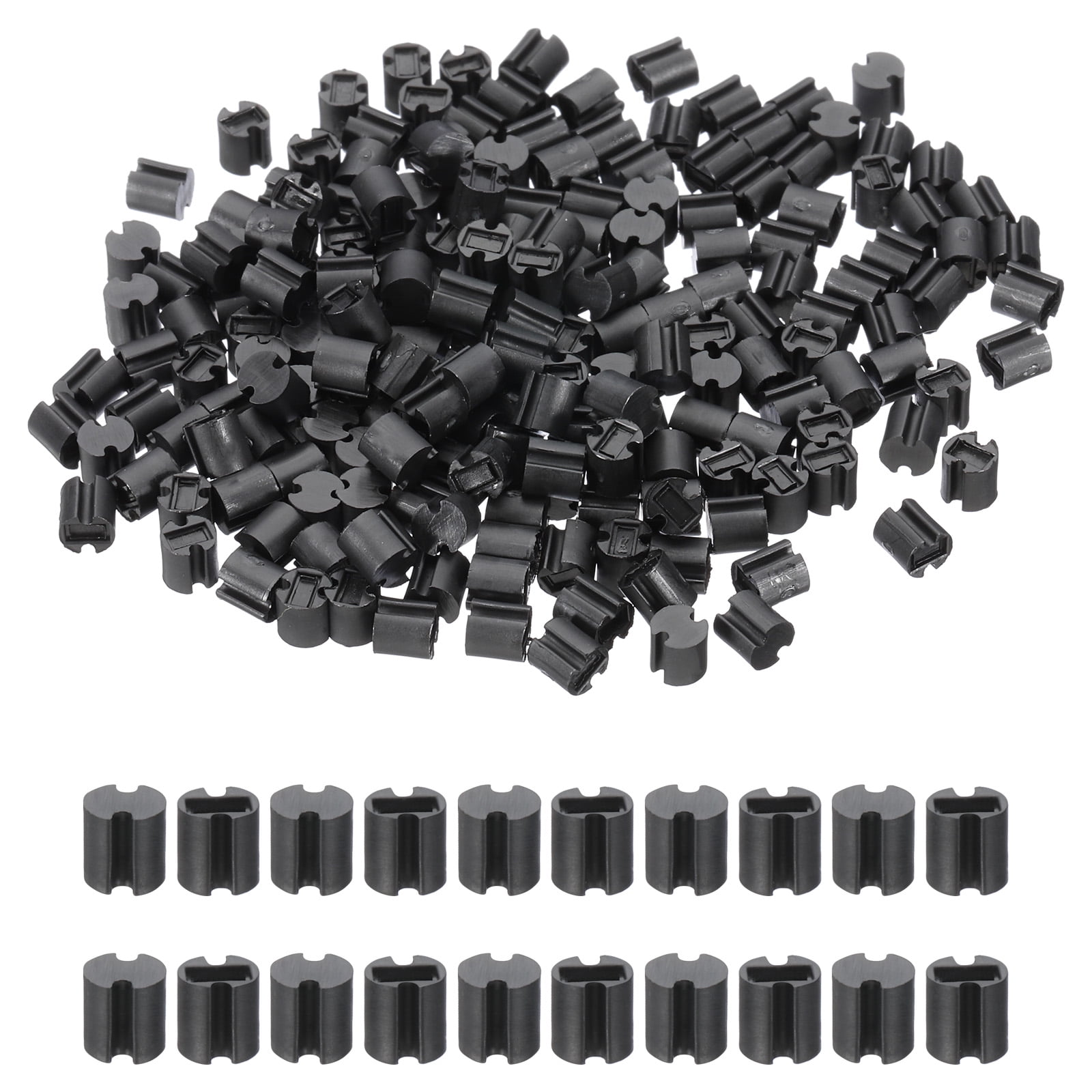 Uxcell 200 Pcs LED Spacer, 4mm OD 4mm Height Double Pit Nylon Light ...