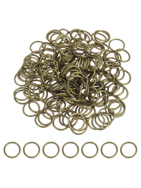 200 Pcs Open Jump Rings, 20mm Split Metal O Ring 2mm Thick Keychains Connector Ring for Jewelry Making DIY Necklaces Bracelet Earrings Craft Making, Bronze
