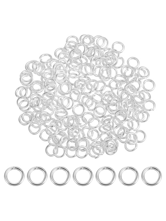 200 Pcs Open Jump Rings, 3mm Split Metal O Ring 0.5mm Thick Keychains Connector Ring for Jewelry Making DIY Necklaces Bracelet Earrings Craft Making, Silver