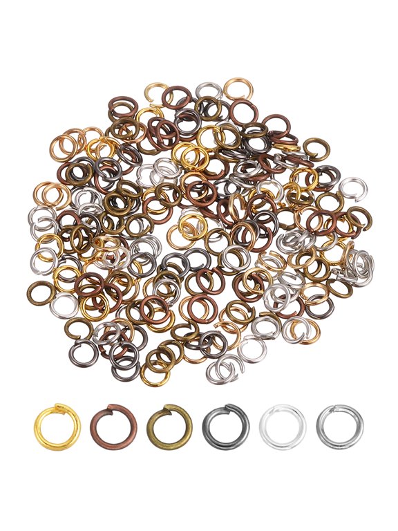 200 Pcs Open Jump Rings, 3mm Split Metal O Ring 0.5mm Thick Keychains Connector Ring for Jewelry Making DIY Necklaces Bracelet Earrings Craft Making, Mixed Color
