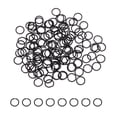 thumbnail image 1 of Uxcell 200 Pcs Open Jump Rings, 6mm Split Metal O Ring 0.7mm Thick Keychains Connector Ring for Jewelry Making DIY Necklaces Bracelet Earrings Craft Making, Black, 1 of 6