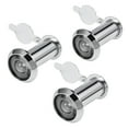 thumbnail image 1 of Uxcell 200-degree Door Viewer Peephole w Cover for Thick Doors Part Solid Brass Silver Tone 1pcs 3, 1 of 4