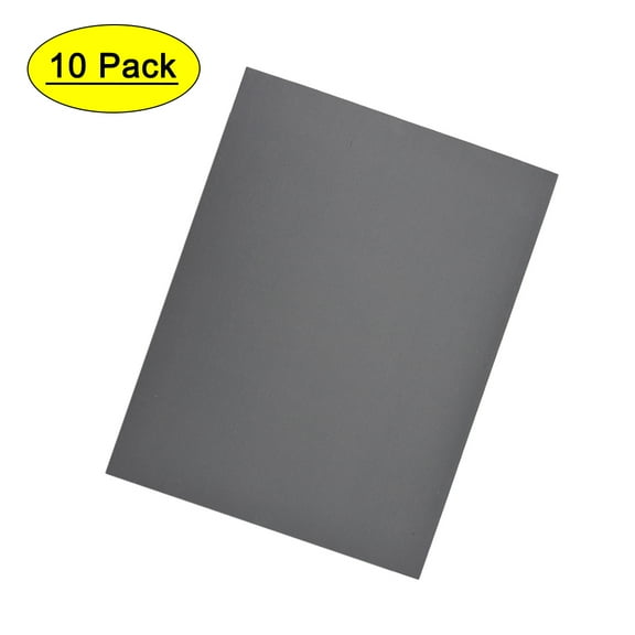 Uxcell 2000 Grit Waterproof Sandpaper Wet Dry Sand Paper Silicone Grey 10 pcs