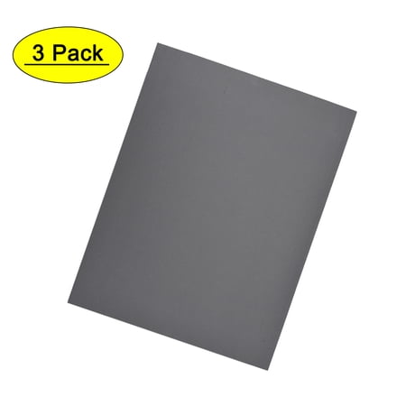 Uxcell 2000 Grits Waterproof Sandpaper Wet Dry Sand Paper Wood Furniture Finishing Silicone Grey 3pcs